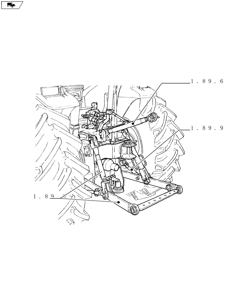 Схема запчастей Case IH FARMALL 85U - (SEC. 09) - IMPLEMENT LIFT (00) - GENERAL