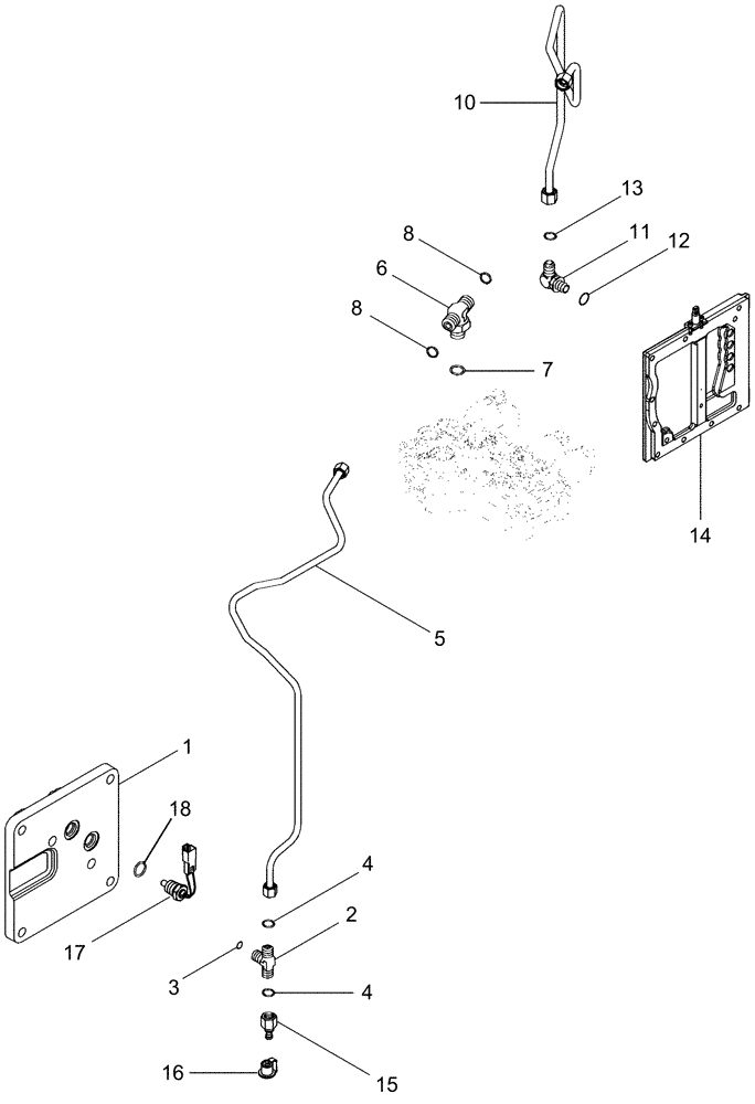 Схема запчастей Case IH MX210 - (07-07) - PARK BRAKE - HYDRAULIC SYSTEM (07) - BRAKES