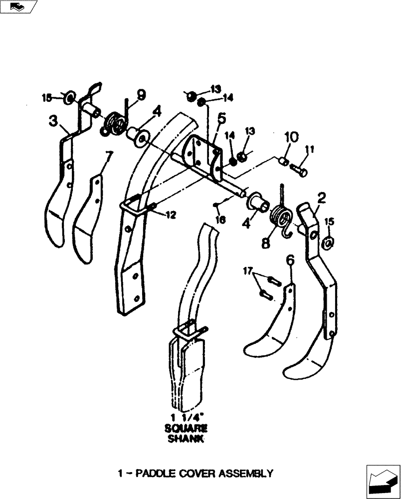 Схема запчастей Case IH 3200 - (75.200.09) - PADDLE COVER ASSEMBLY (75) - SOIL PREPARATION