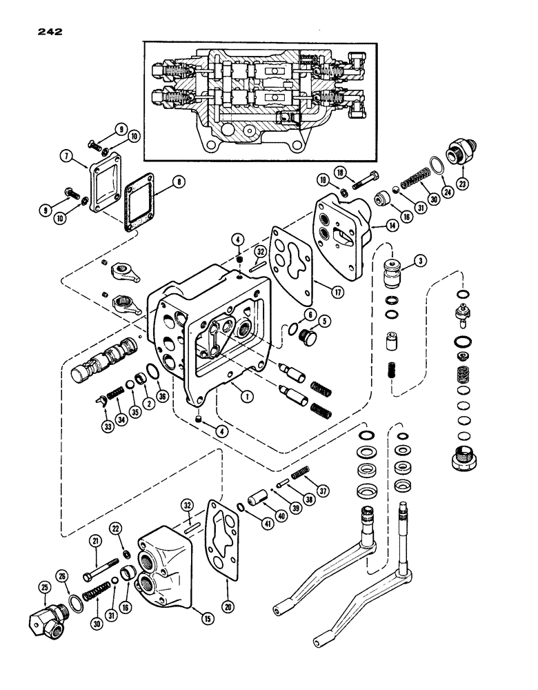 Схема запчастей Case IH 770 - (242) - A42248 VALVE (08) - HYDRAULICS