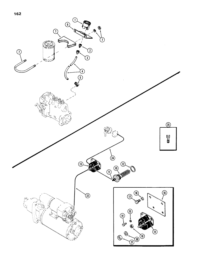 Схема запчастей Case IH 336BDT - (162) - ACCESSORIES, B, C, D, FUEL FILTER GAUGE 