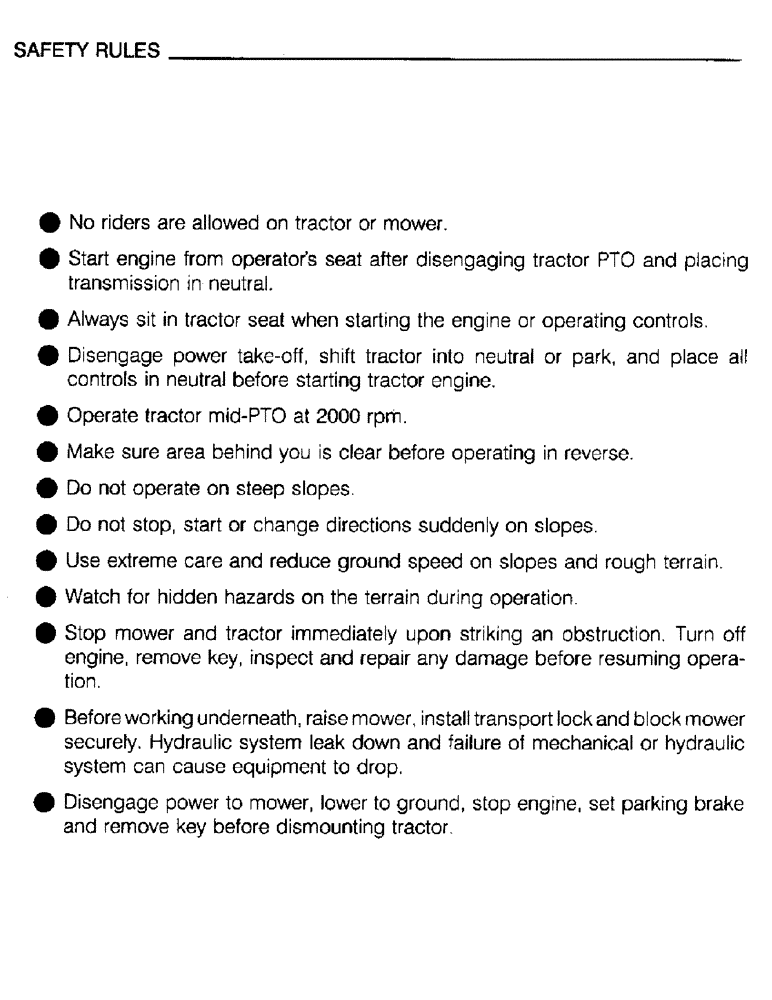 Схема запчастей Case IH M172 - (06) - SAFETY RULES (05) - SERVICE & MAINTENANCE