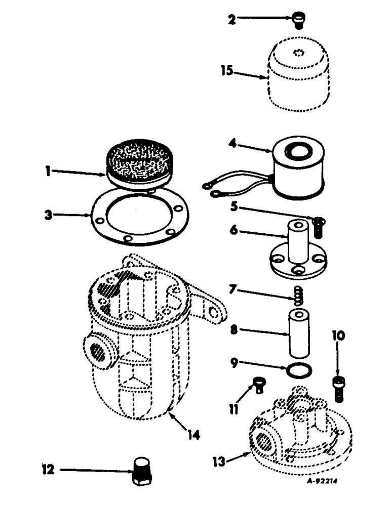 Схема запчастей Case IH V-345 - (B-25) - FUEL FILTER 