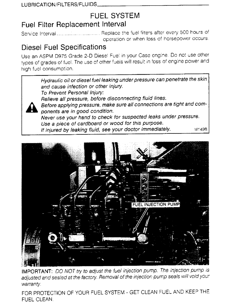 Схема запчастей Case IH 6830T - (1-22) - LUBRICATION, FILTERS, FLUIDS, FUEL SYSTEM 