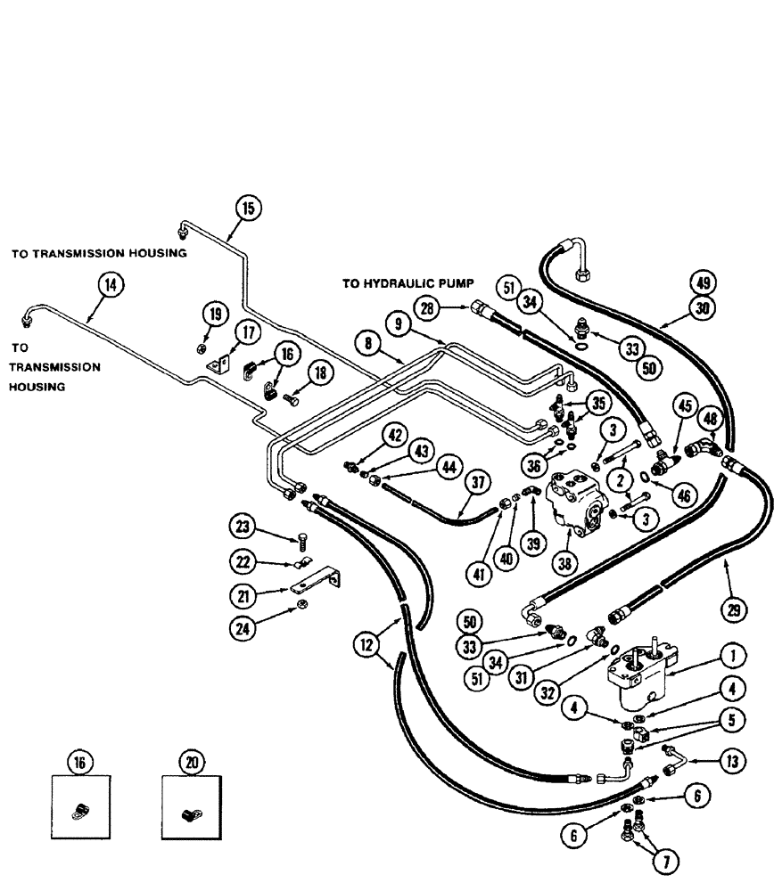 Схема запчастей Case IH 2096 - (7-234) - BRAKE VALVE, HOSES AND TUBES (07) - BRAKES