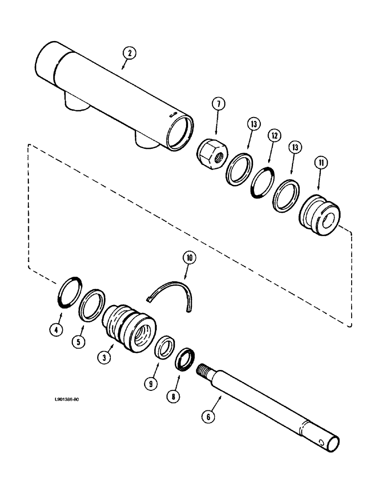 Схема запчастей Case IH 1670 - (8-68) - FEEDER CLUTCH CYLINDER (07) - HYDRAULICS