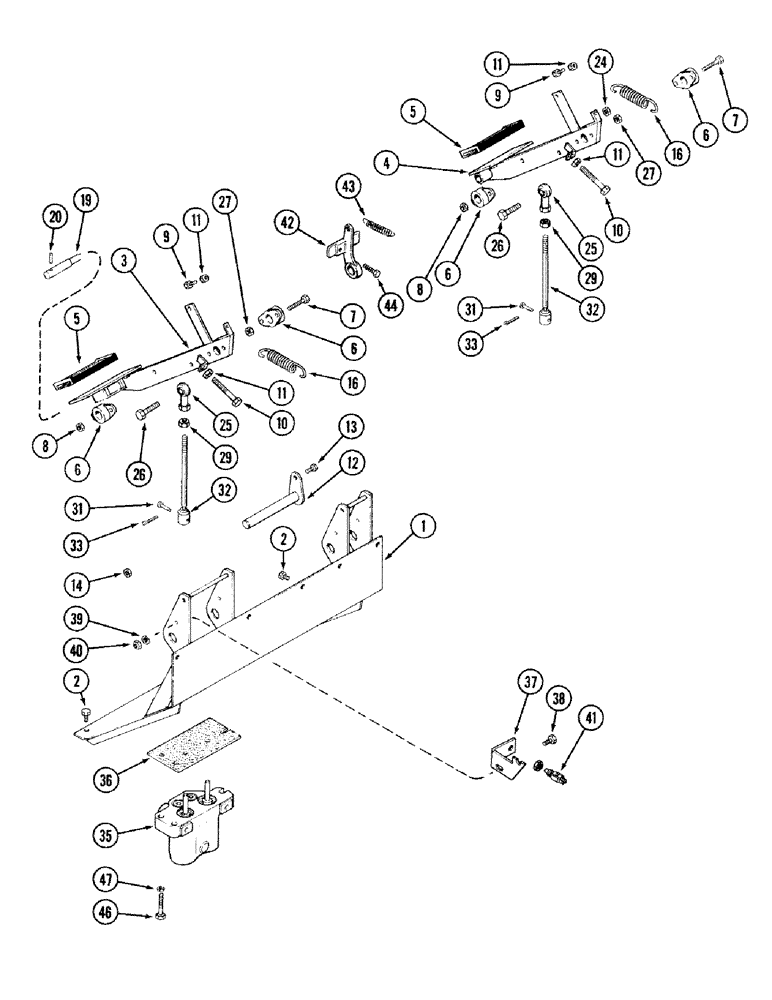 Схема запчастей Case IH 2394 - (7-02) - BRAKE PEDALS AND VALVE (07) - BRAKES