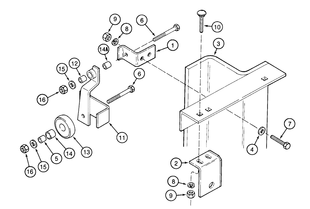 Схема запчастей Case IH 2155 - (9D-46) - BASKET INTERLOCK (16) - BASKET