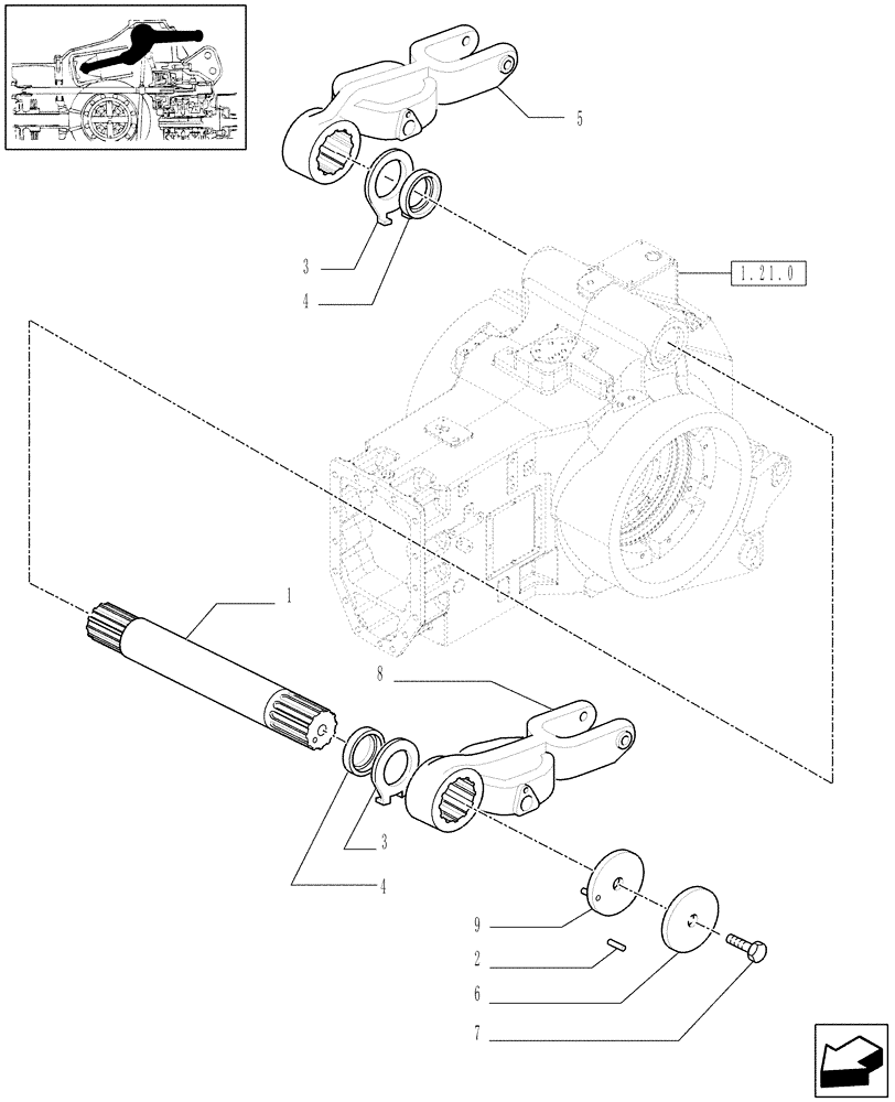 Схема запчастей Case IH PUMA 195 - (1.82.8) - LIFTER, ROCK SHAFT AND ASSOCIATES (07) - HYDRAULIC SYSTEM