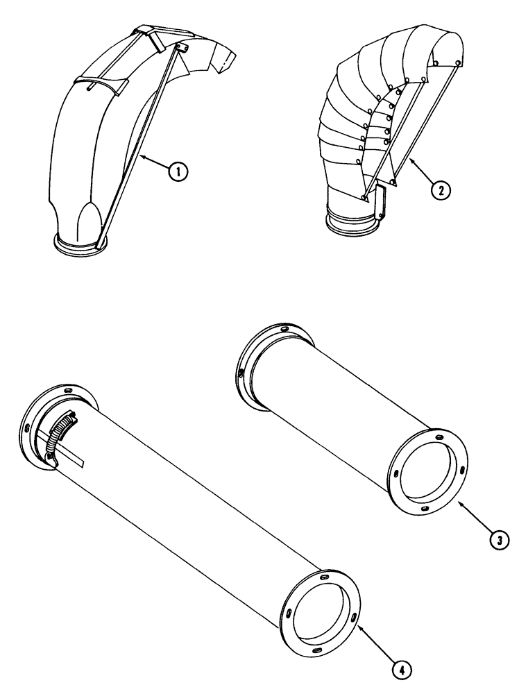 Схема запчастей Case IH 600 - (9-54[01]) - ATTACHMENTS, 56 BLOWER (09) - CHASSIS/ATTACHMENTS