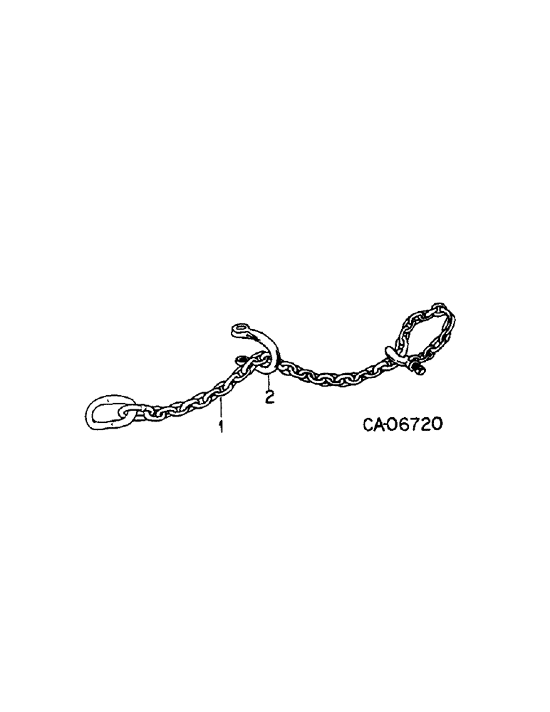Схема запчастей Case IH 55 - (C-12) - SAFETY CHAIN 