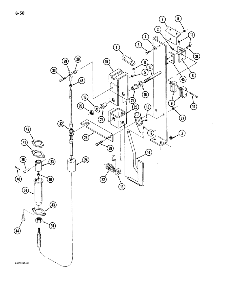 Схема запчастей Case IH 9150 - (6-050) - PTO CONTROLS, IF EQUIPPED (06) - POWER TRAIN