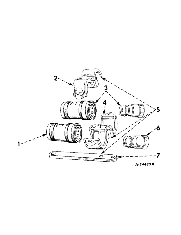 Схема запчастей Case IH 230 - (241) - HYDRAULIC SYSTEM, BREAK-AWAY AND SELF-SEALING COUPLINGS, FARMALL AND INTERNATIONAL 240 TRACTORS (07) - HYDRAULIC SYSTEM
