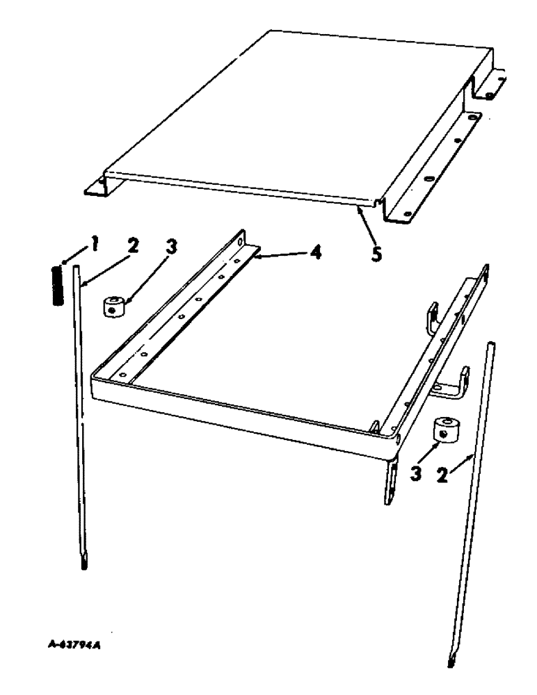 Схема запчастей Case IH 10 - (A-04) - UPPER FRAME AND SUPPORTS 