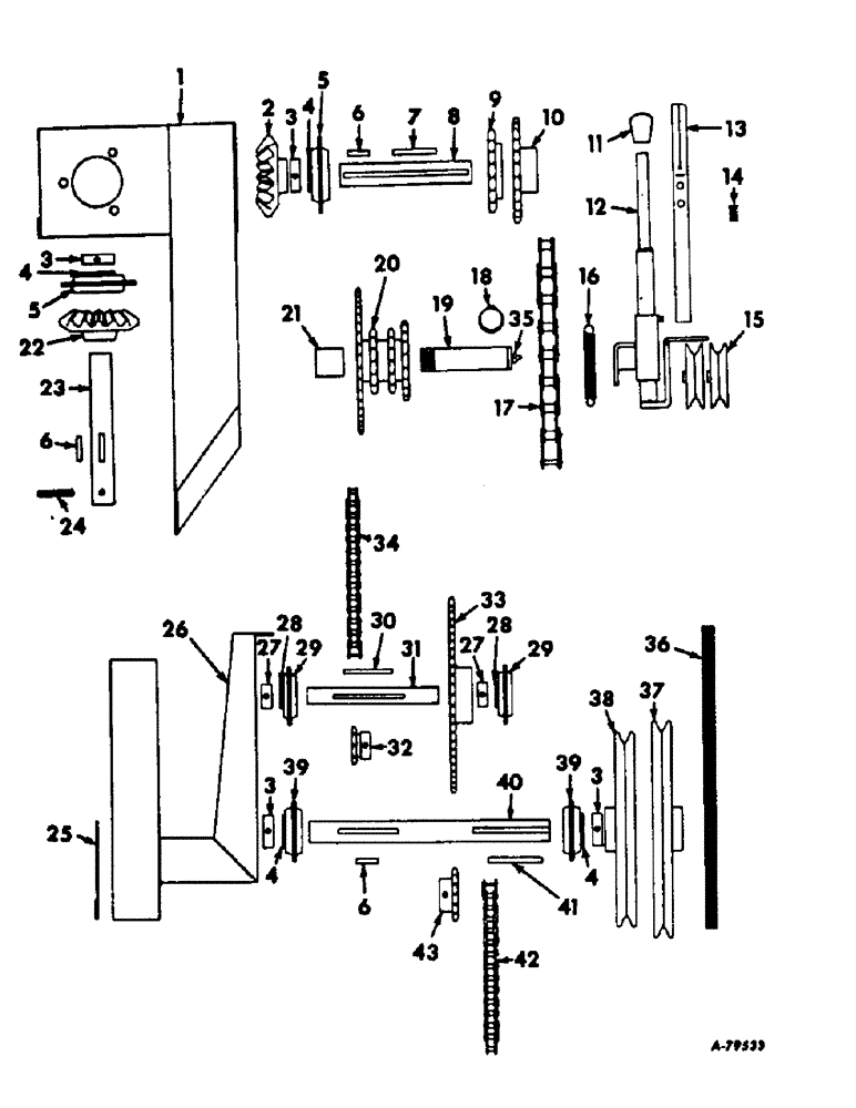 Схема запчастей Case IH 85 - (A-06) - AUGER FEED DRIVE UNIT 