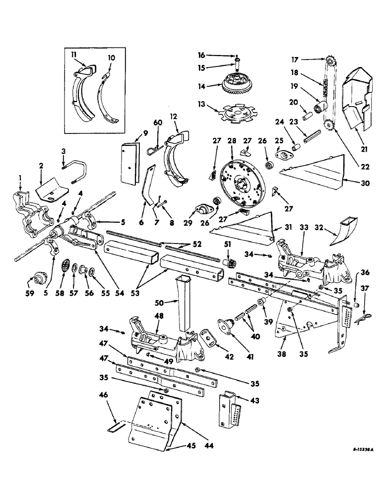 Схема запчастей Case IH 456 - (G-08) - HILL DROP AND DRILL UNIT, ONE PER ROW 
