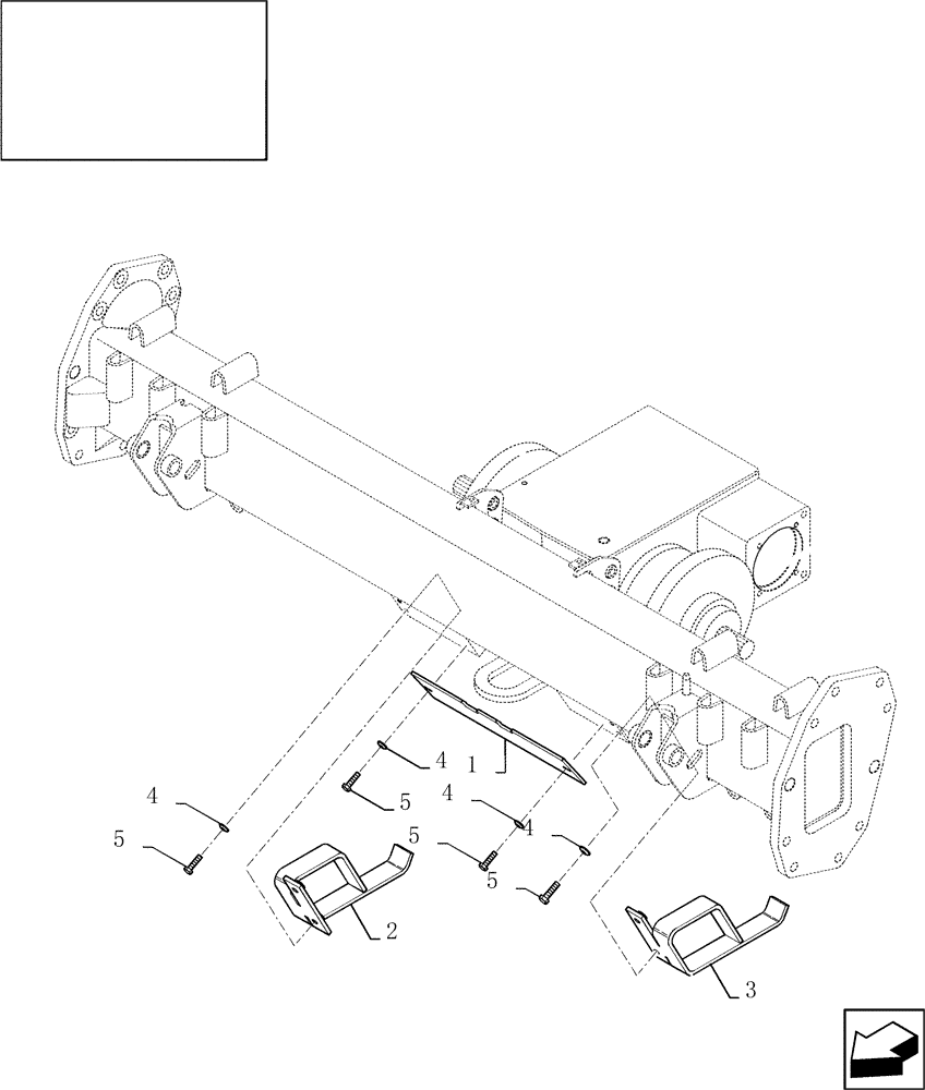 Схема запчастей Case IH 8010 - (90.118.31[02]) - BRAKE SHIELDING (90) - PLATFORM, CAB, BODYWORK AND DECALS