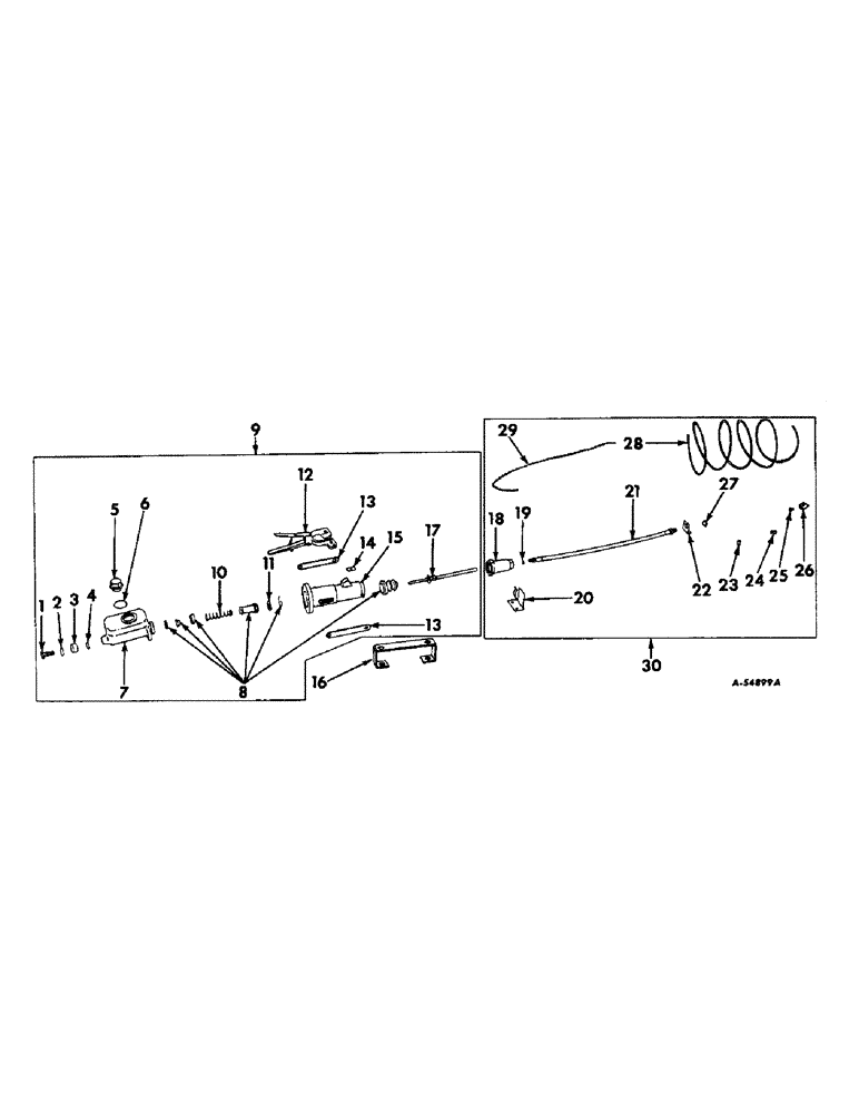 Схема запчастей Case IH VARIOUS - (B-078) - HYDRAULIC BRAKE TOWING VEHICLE AND COUPLER, FOR TRAILERS W/ HYDRAULIC BRAKES 
