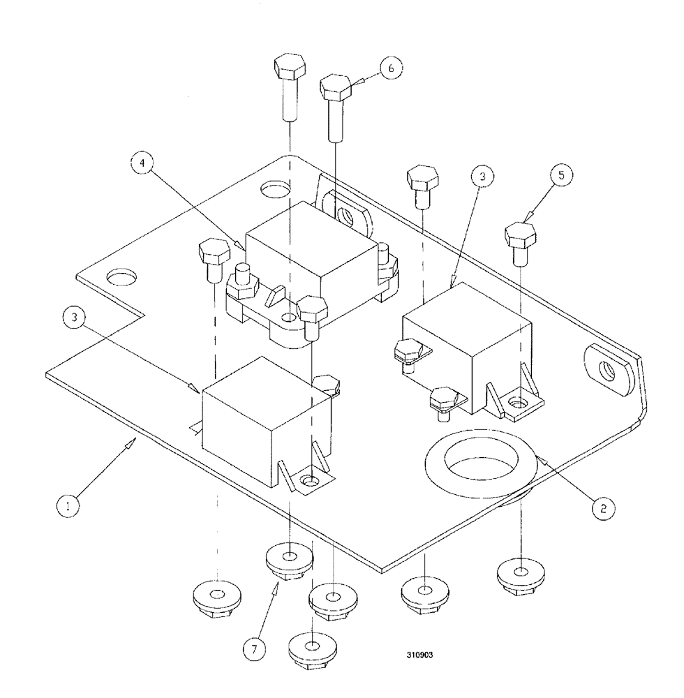 Схема запчастей Case IH SPX3150 - (096) - ENGINE, SOLENOID MOUNT ASSEMBLY (10) - ENGINE