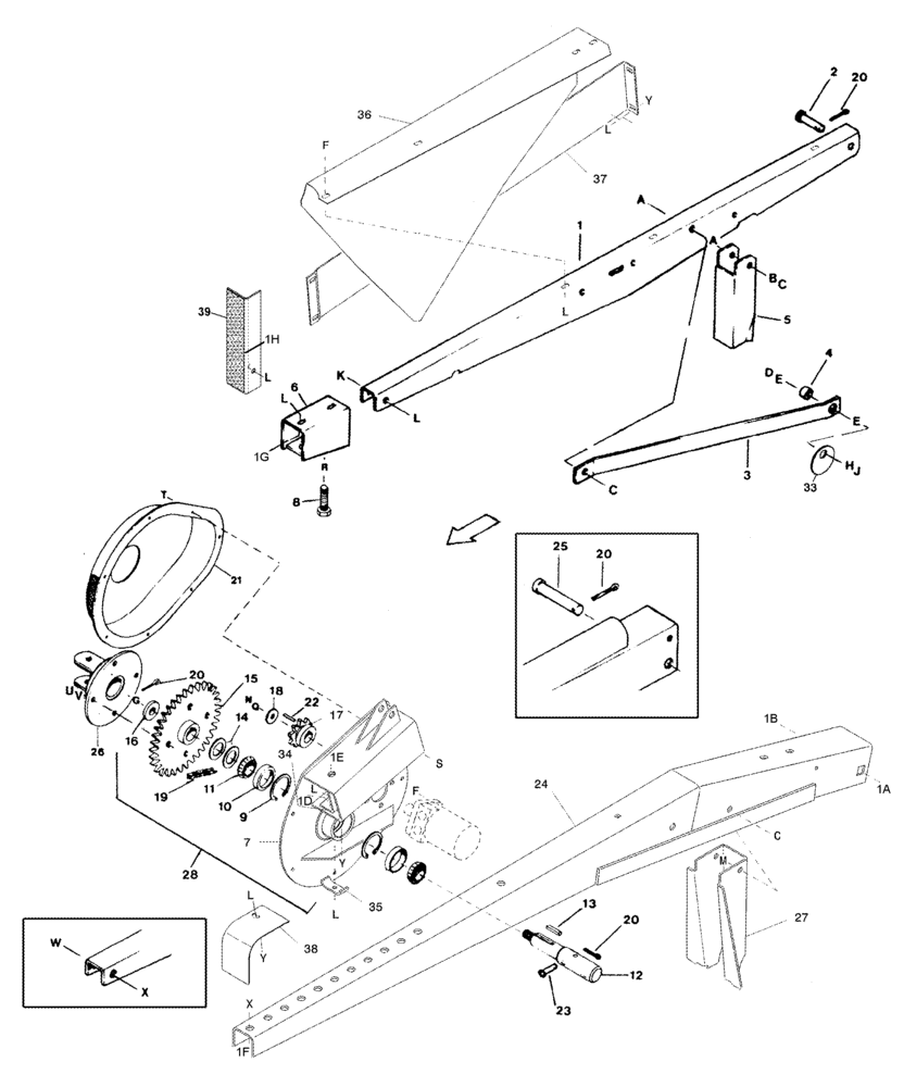 Схема запчастей Case IH 1042 - (09-11) - REEL DRIVE SYSTEM 