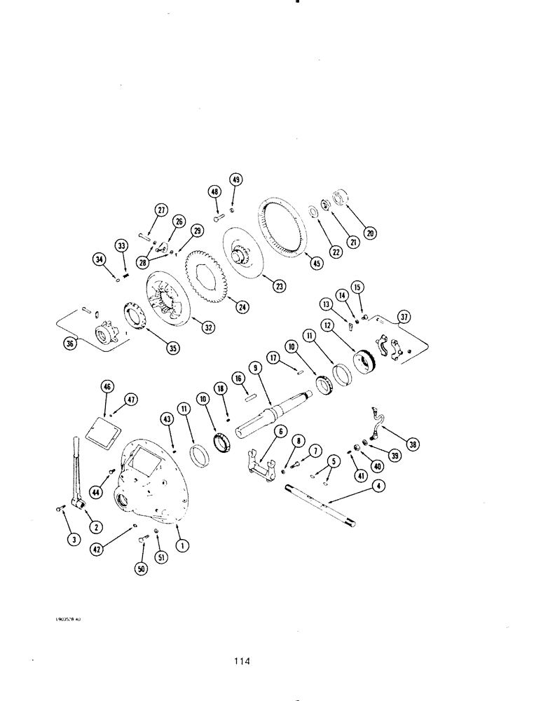 Схема запчастей Case IH 6590T - (114) - PTO CLUTCH 