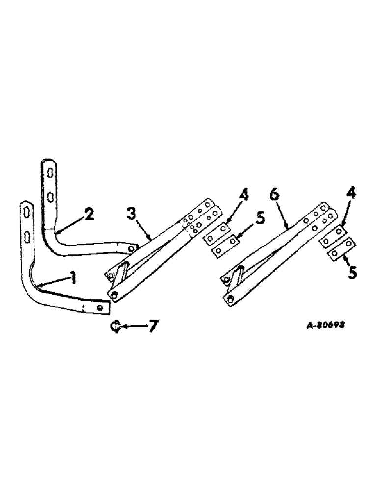 Схема запчастей Case IH 430 - (B-09) - SUBFRAME AND SUPPORTS 430 BLADE 