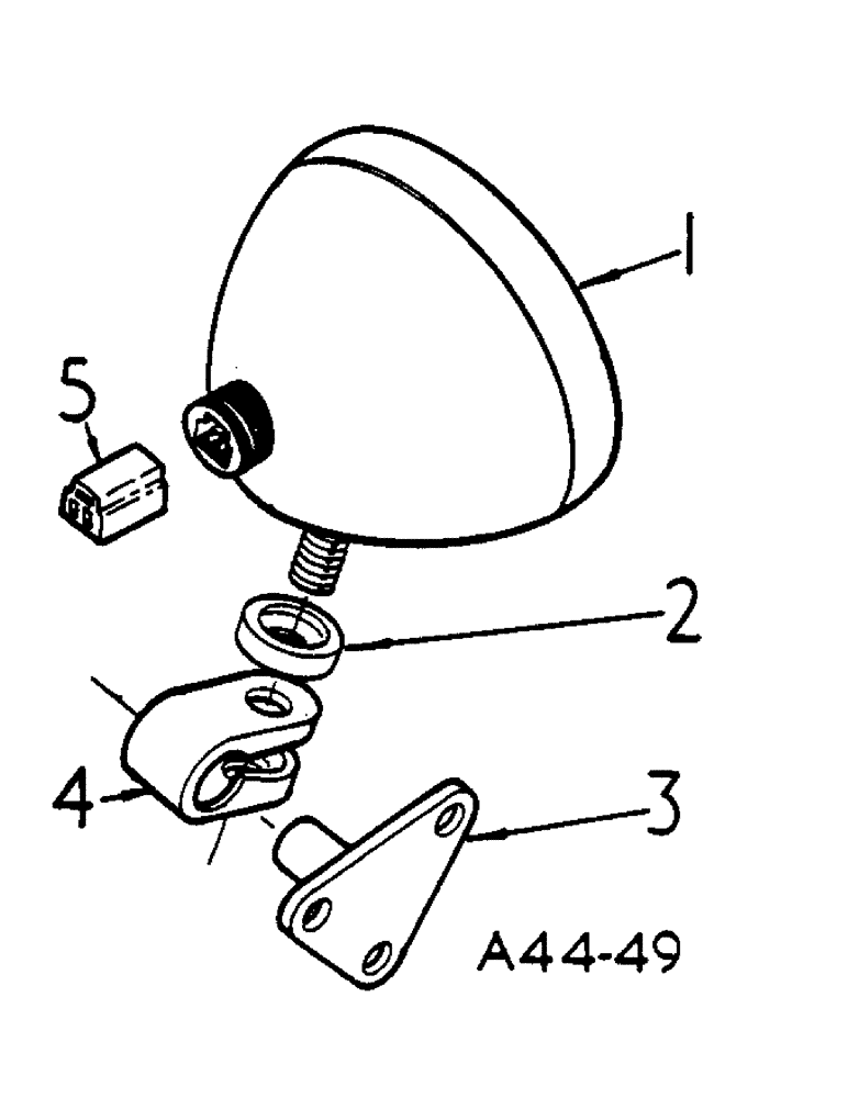 Схема запчастей Case IH 364 - (3-22) - ELECTRICAL, SEALED BEAM COMBINATION LIGHT (06) - ELECTRICAL SYSTEMS