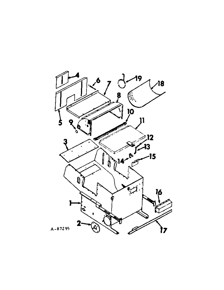 Схема запчастей Case IH 85 - (A-18[A]) - MILL PARTS 