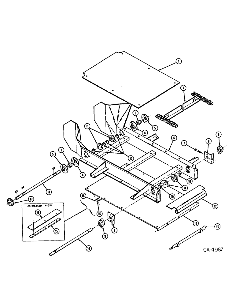 Схема запчастей Case IH 750 - (E-09) - CONVEYOR SUB ASSEMBLY 