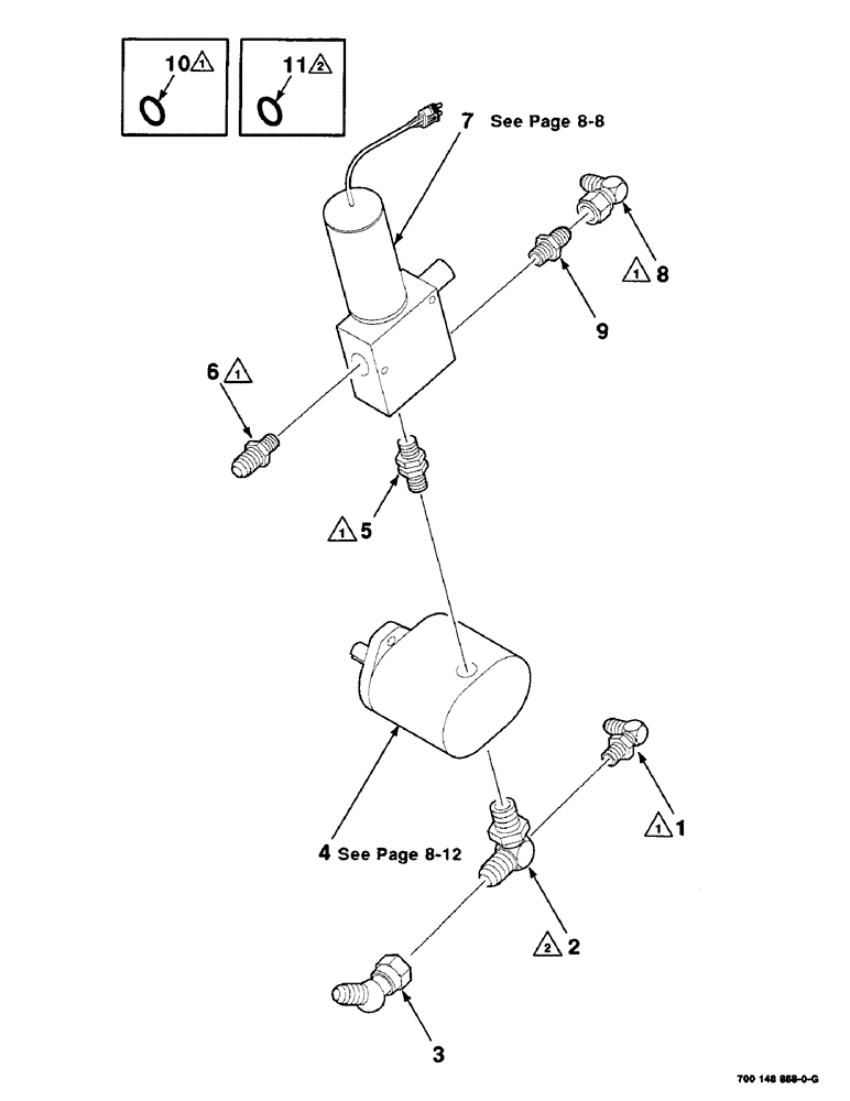 Схема запчастей Case IH 425 - (8-06) - PUMP ASSEMBLY, RIGHT (35) - HYDRAULIC SYSTEMS