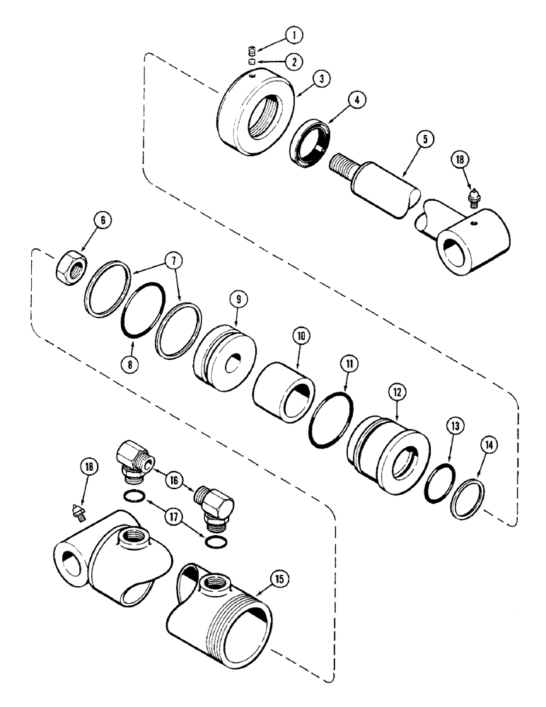 Схема запчастей Case IH 90 - (15A) - T57777 LIFT CYLINDER (35) - HYDRAULIC SYSTEMS