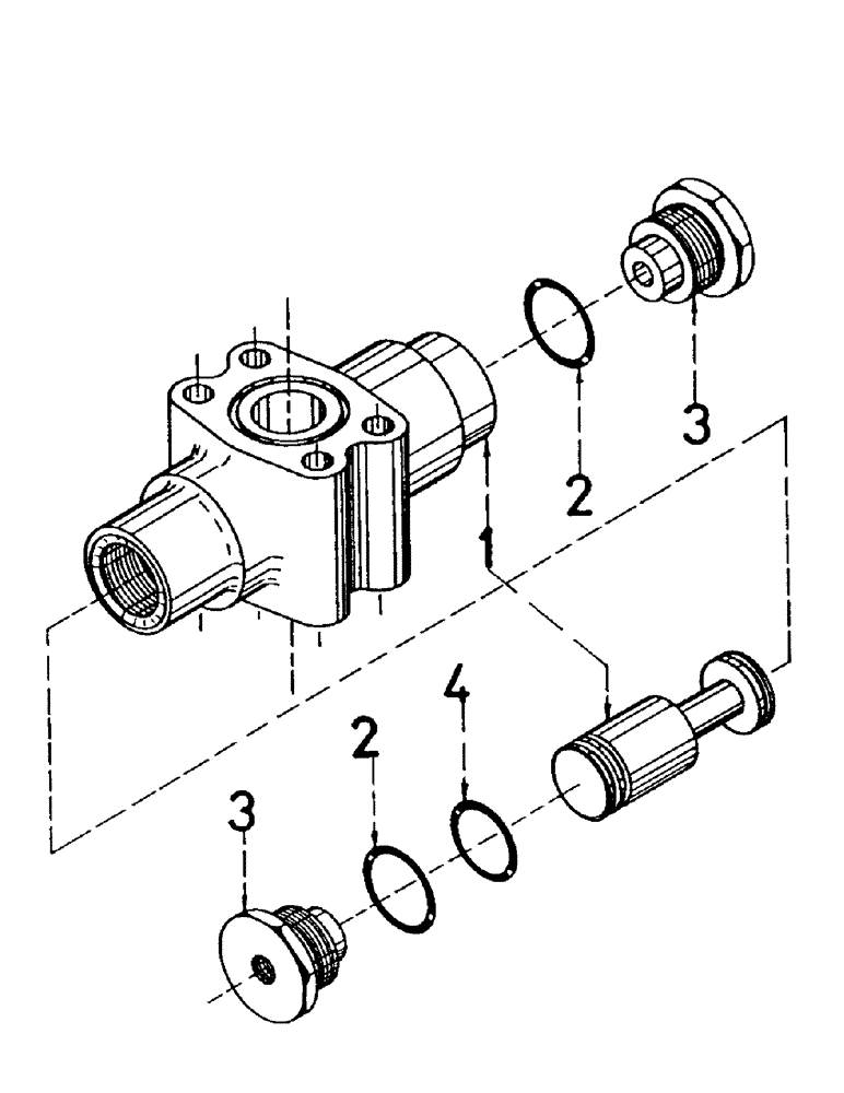 Схема запчастей Case IH 7000 - (B04-43) - HYDRAULICS, VALVE SHUTTLE Hydraulic Components & Circuits