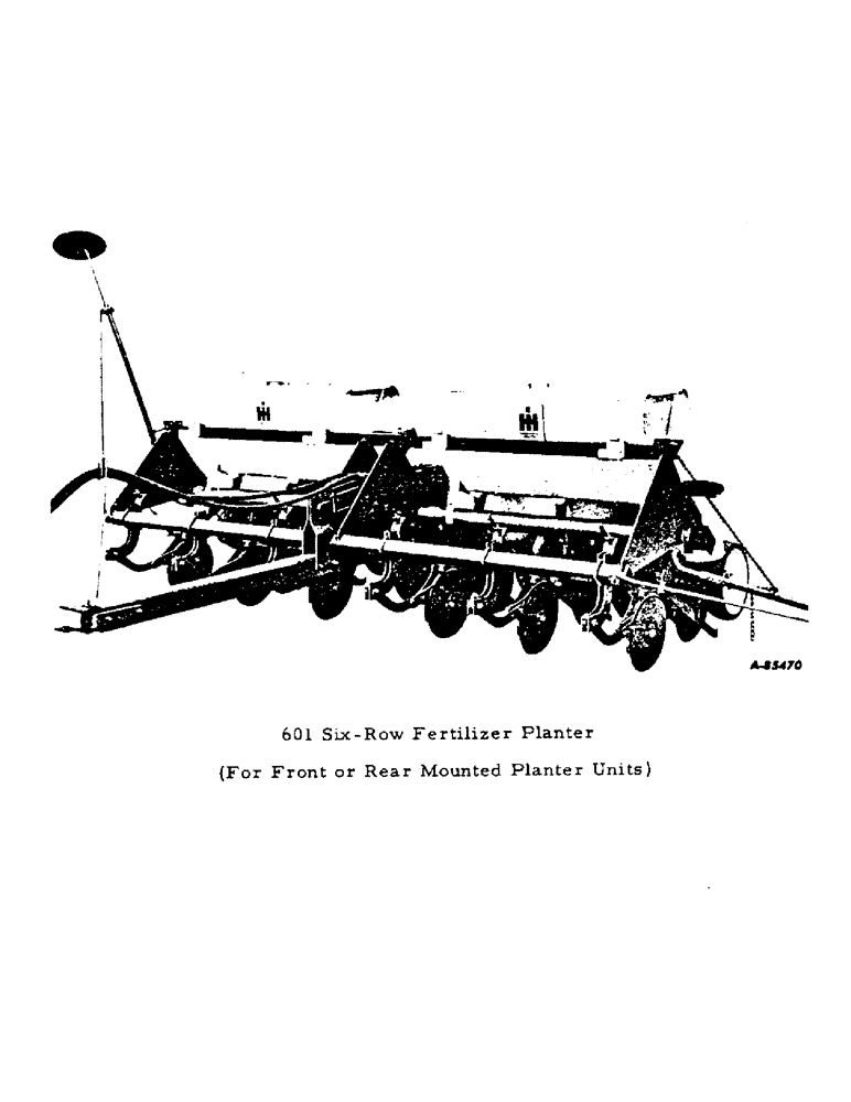 Схема запчастей Case IH 601 - (T-02) - 601 SIX-ROW FERTILIZER PLANTER, (FOR FRONT OR REAR MOUNTED PLANTER UNITS) 
