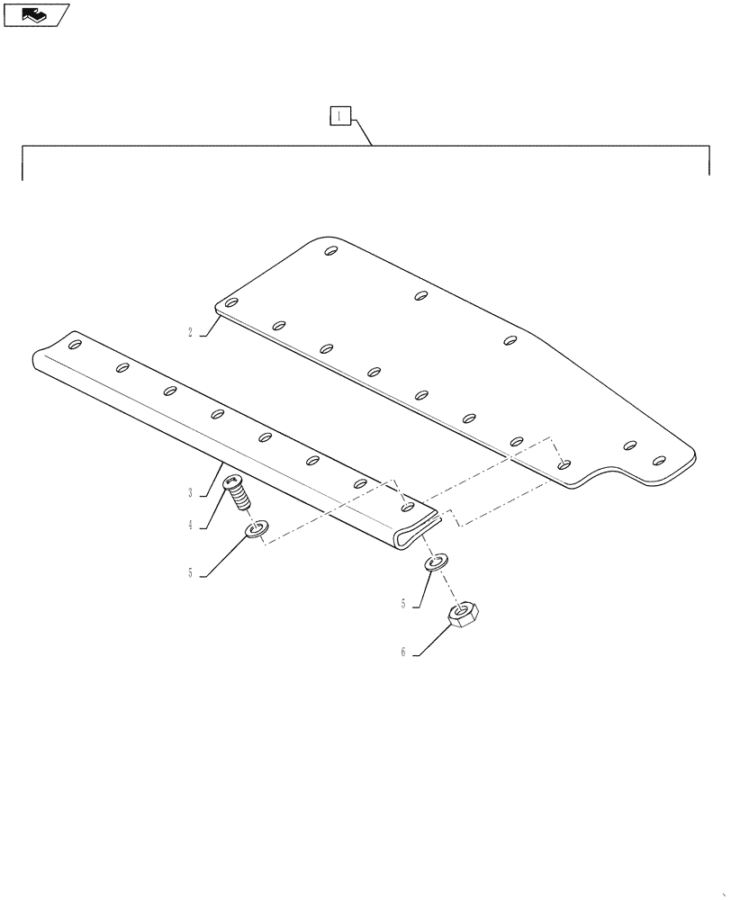 Схема запчастей Case IH 610 - (39.130.11) - DOOR STOP ASSEMBLY, USED ON 3 WHEELER ONLY (39) - FRAMES AND BALLASTING