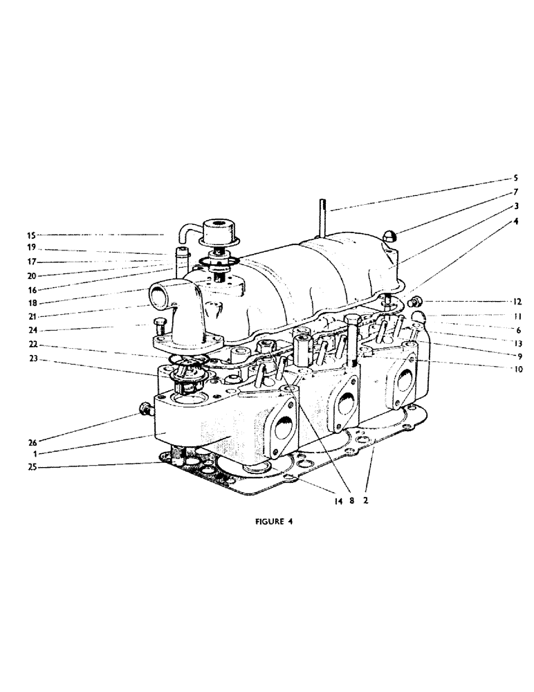 Схема запчастей Case IH 770A - (010) - CYLINDER HEAD (01) - ENGINE