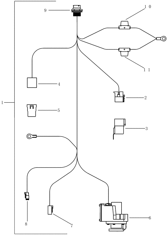 Схема запчастей Case IH 1200 - (A.50.A[10]) - ELECTRICAL - ADVANCED FARMING SYSTEMS ADAPTER HARNESS - 347955A1 AND 87408268, MX MAGNUM SERIES TRACTOR, OUTSIDE CAB A - Distribution Systems