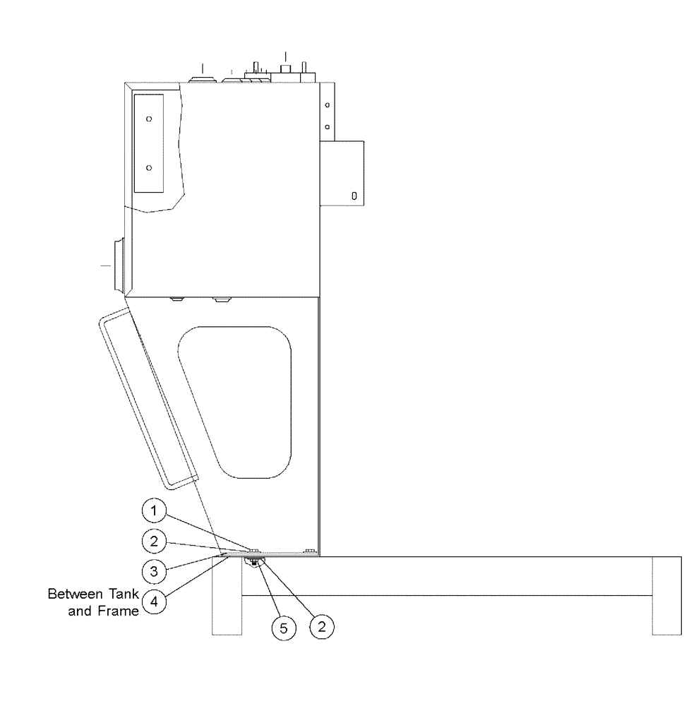 Схема запчастей Case IH PATRIOT XL - (04-005) - OIL TANK MOUNTING Suspension & Frame