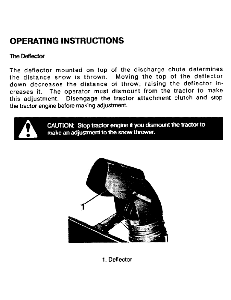 Схема запчастей Case IH ST54 - (20) - OPERATING INSTRUCTIONS, CONTINUED, THE DEFLECTOR 