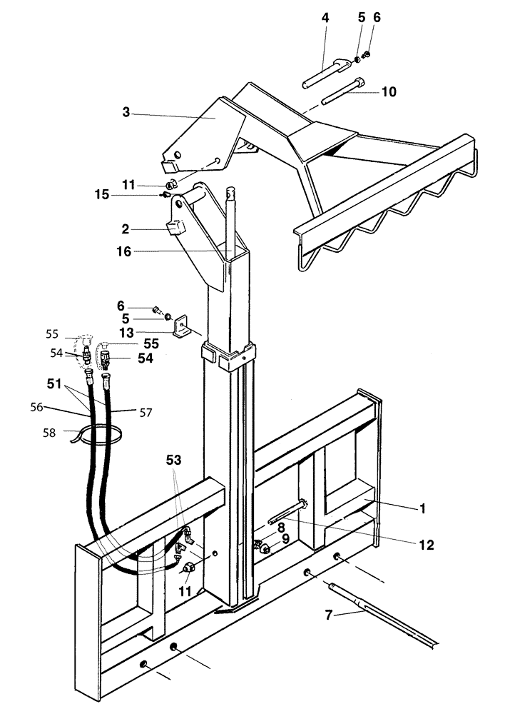 Схема запчастей Case IH L780 PRO - (82.300.AQ[52]) - VAR - 717482006 - BALE HANDLER DB4000 (82) - FRONT LOADER & BUCKET