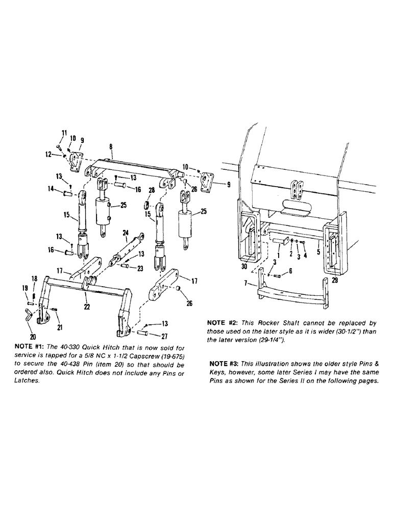 Схема запчастей Case IH STEIGER - (10-01) - 3-POINT HITCH, SERIES I Options & Miscellaneous