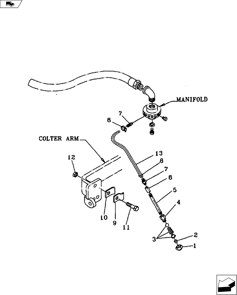 Схема запчастей Case IH FERTILIZER - (75.200.07) - LIQUID STRAIGHT STREAM INJECTOR (75) - SOIL PREPARATION