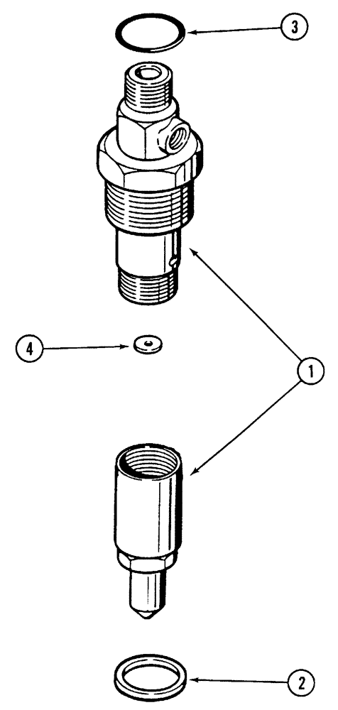 Схема запчастей Case IH 5220 - (3-20) - FUEL INJECTION NOZZLE, 7 MM TIP, ENGINE NO. 52107490 AND AFTER, 4T-390 ENGINE (03) - FUEL SYSTEM