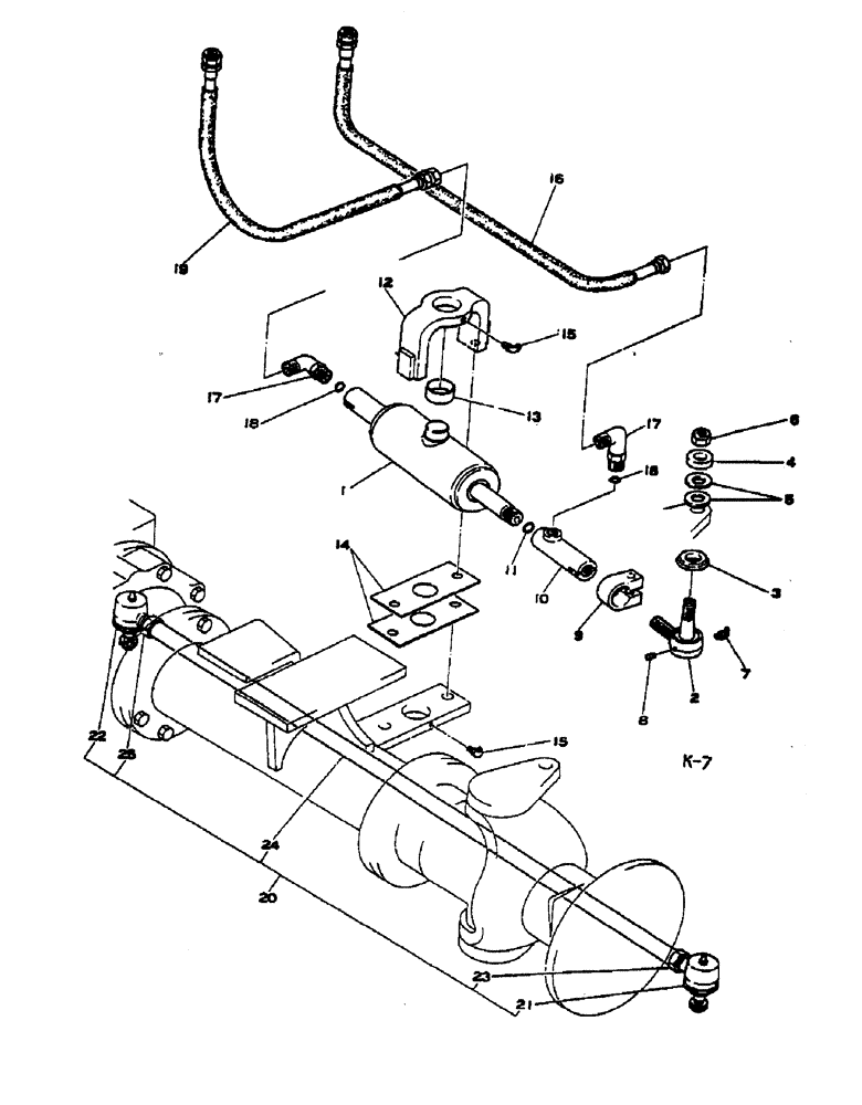 Схема запчастей Case IH 884 - (10-056) - POWER STEERING - 4 WHEEL DRIVE (07) - HYDRAULICS