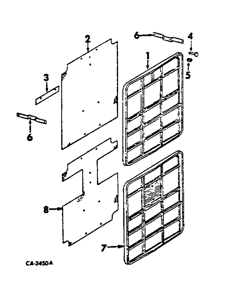 Схема запчастей Case IH 674 - (06-03) - COOLING, RADIATOR GRILLE Cooling