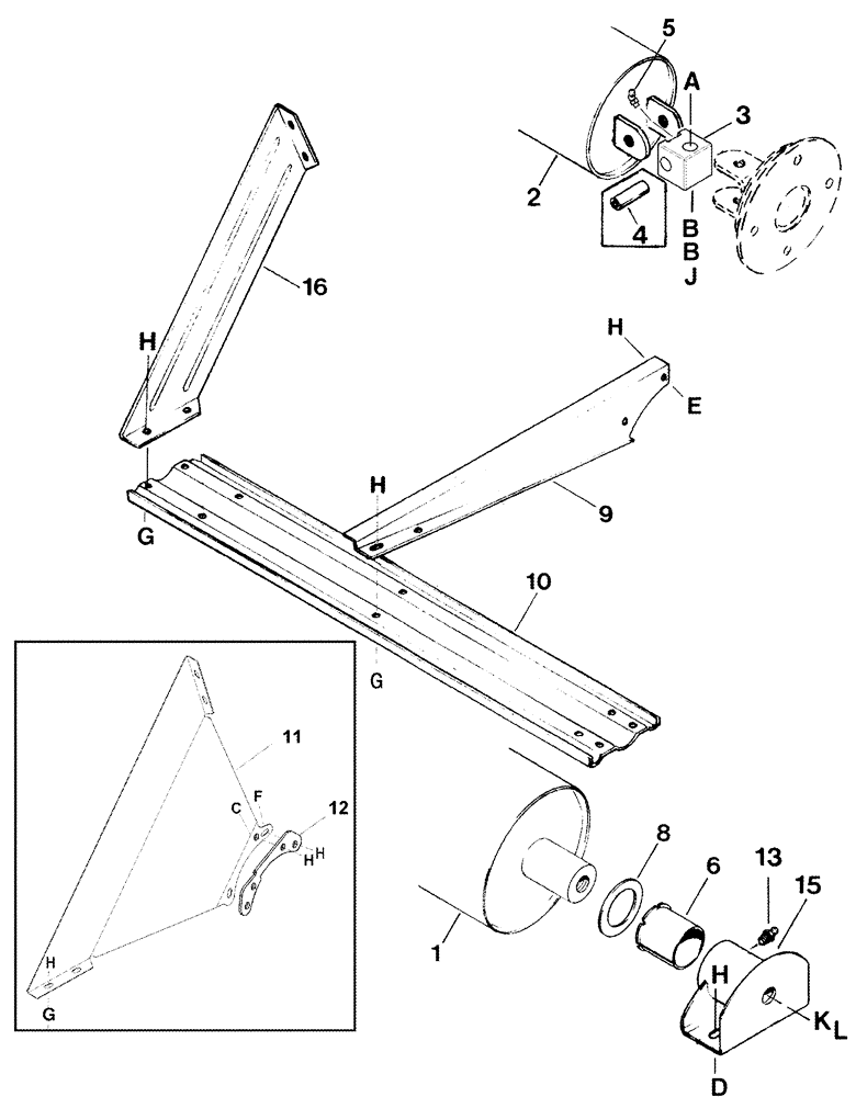 Схема запчастей Case IH 1042 - (09-12) - BAT REEL 