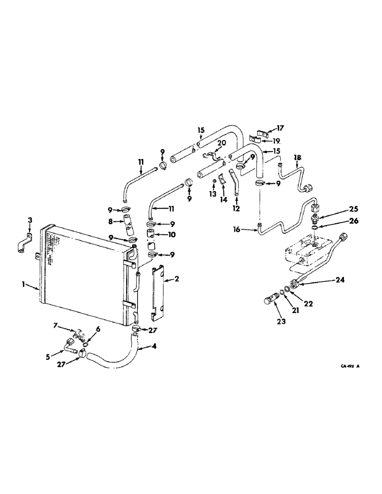 Схема запчастей Case IH 21026 - (06-02) - COOLING, OIL COOLER AND CONNECTIONS Cooling
