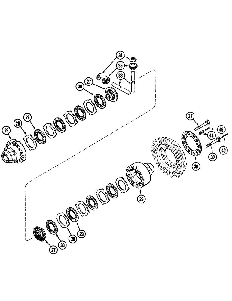 Схема запчастей Case IH 2096 - (5-130) - FRONT AXLE DIFFERENTIAL, MFD TRACTORS (CONTD) (05) - STEERING