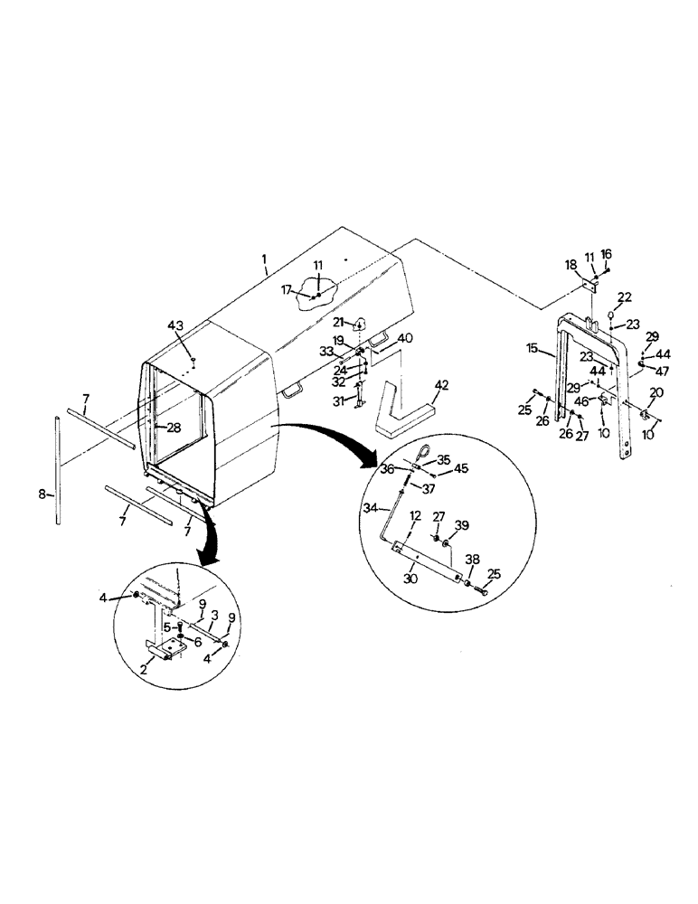 Схема запчастей Case IH 9110 - (06-2) - 70-4502T2 HOOD AND MOUNTING (12) - FRAME