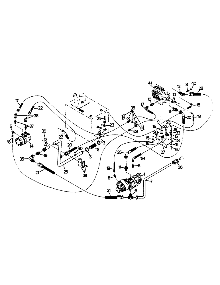 Схема запчастей Case IH 9130 - (08-04) - HYDRAULIC SYSTEM, CONTROL VALVE AND PISTON PUMP (07) - HYDRAULICS