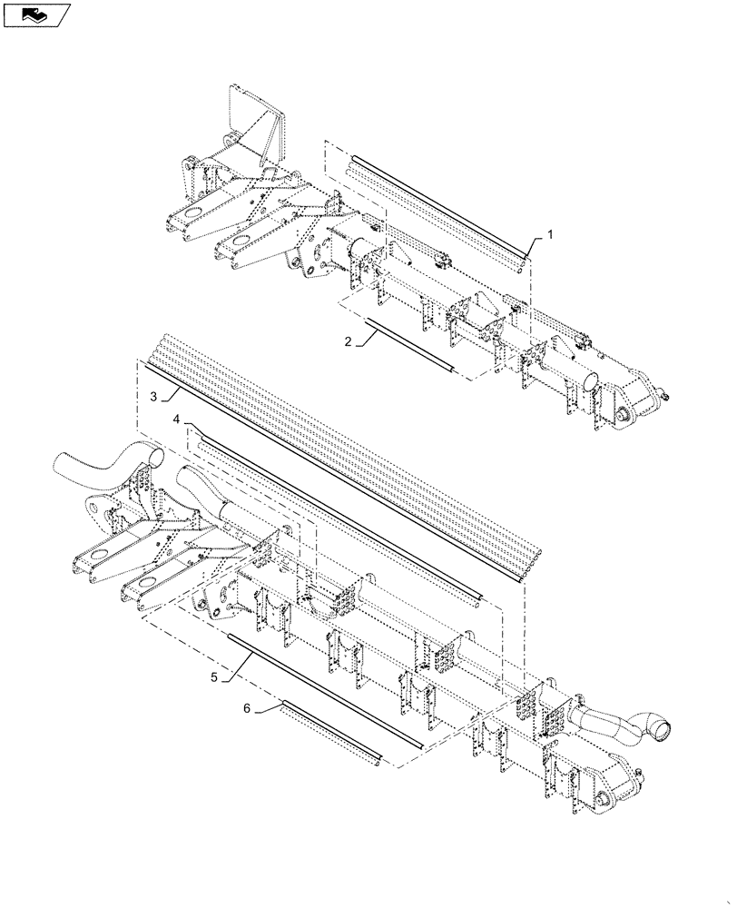 Схема запчастей Case IH 1265 - (79.904.AA[03]) - BULK FILL SEED PIPE LEFT FOR 32/30 (79) - PLANTING